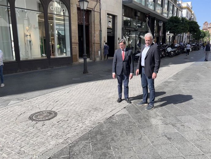 El portavoz y portavoz adjunto de Cs, Álvaro Pimentel y Miguel Ángel Aumesquet, respectivamente.