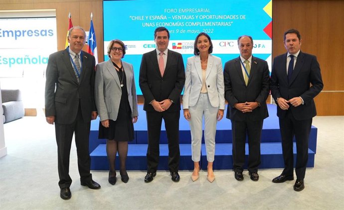 Archivo - Encuentro con empresas chilenas organizado por la CEOE-CEIB y las organizaciones chilenas CPC y Sofofa