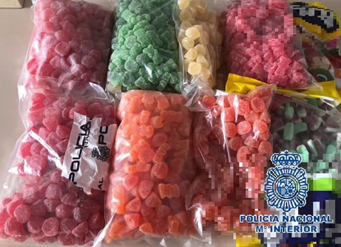Intervenidos 11 kilos de ositos de gominolas impregnados de una sustancia alucinógena similar al MDMA