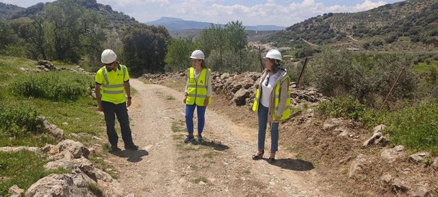 Visita a los trabajos en la vía pecuaria Colada Frailes-Valdepeñas