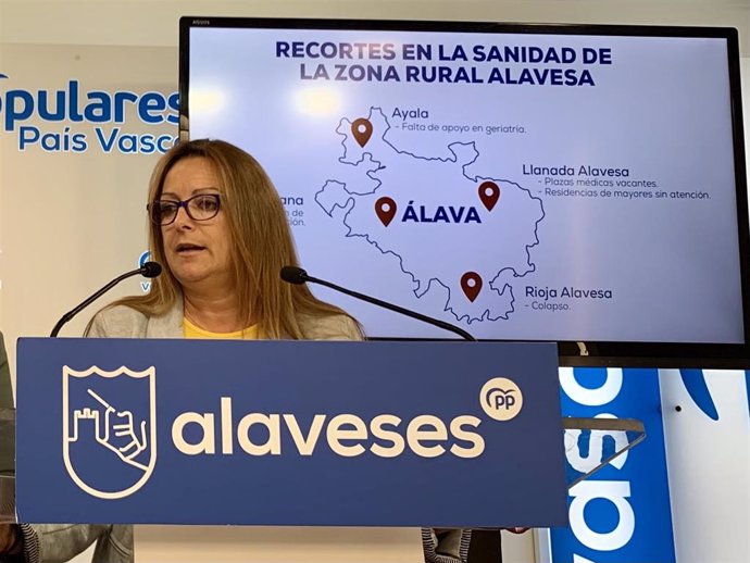 La secretaria general del PP de Álava, Ana Salazar