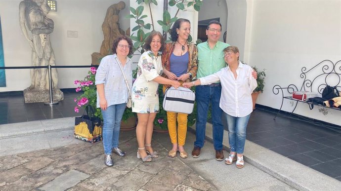 Miembros de la nueva directiva de la Asociación de la Prensa de Badajoz