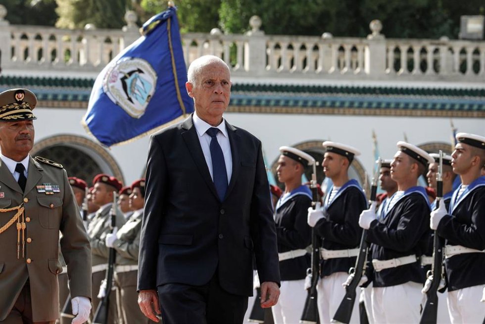 Archivo - El presidente de Túnez, Kais Saied