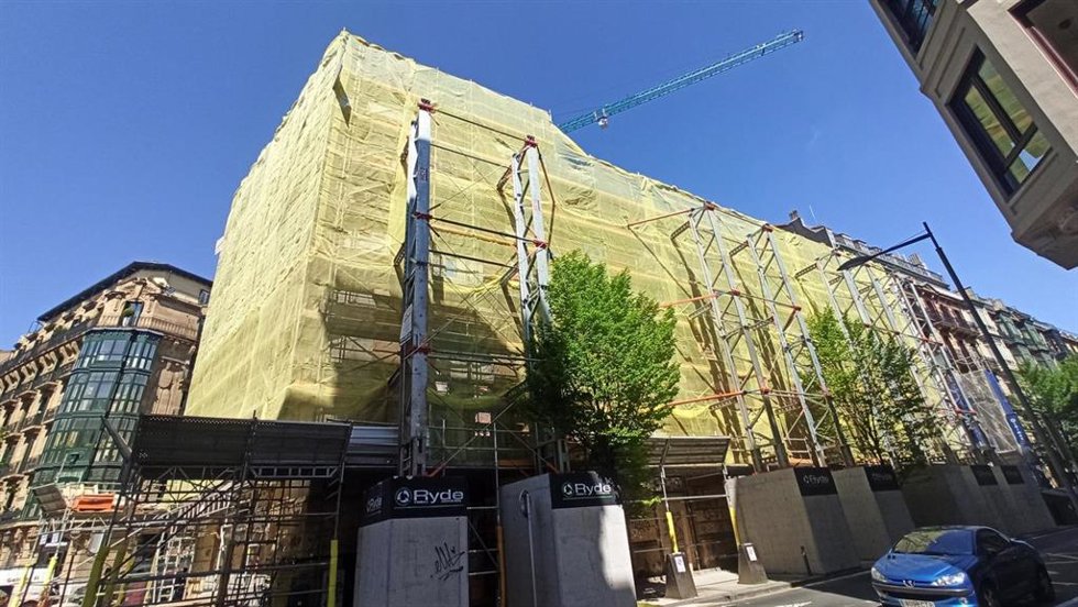 El edificio Bellas Artes actualmetne en obras para convertirse en futuro hotel.