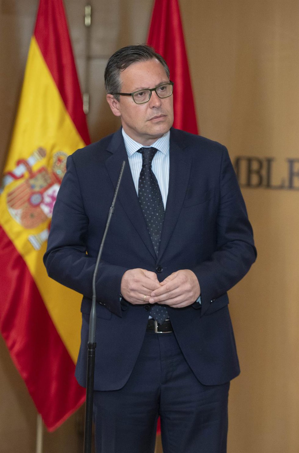 Archivo - El portavoz parlamentario del PP, Alfonso Serrano Sánchez-Capuchino, interviene en una sesión plenaria en la Asamblea de Madrid, a 17 de marzo de 2022, en Madrid (España). El pleno está marcado, entre otras cuestiones, por el debate de una ini