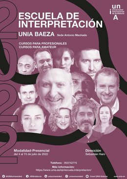 Cartel de la Escuela de Interpretación.