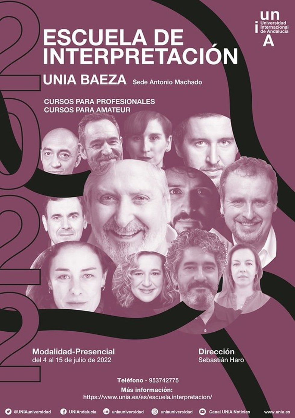 Cartel de la Escuela de Interpretación.