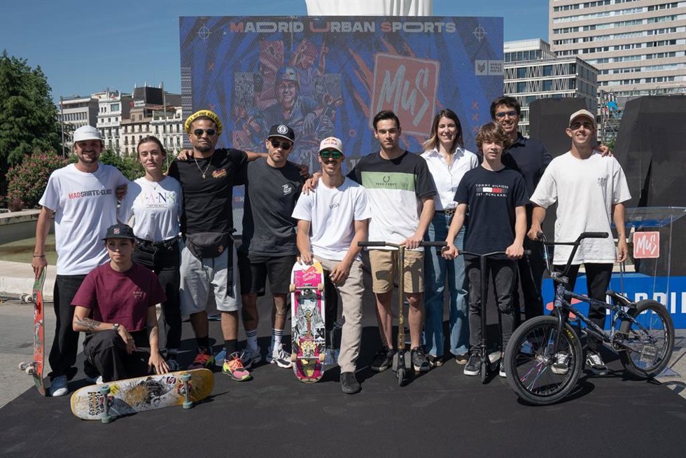 La concejala de Deportes del Ayuntamiento de Madrid, Sofía Miranda, presentó el Madrid Urban Sports 2022, el evento que inaugura la carrera olímpica de los deportes urbanos.