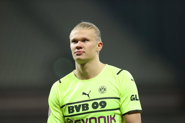Archivo - El jugador del Dortmund Erling Haaland