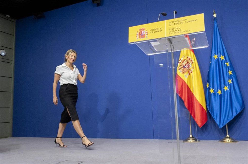 La vicepresidenta segunda y ministra de Trabajo y Economía Social, Yolanda Díaz.