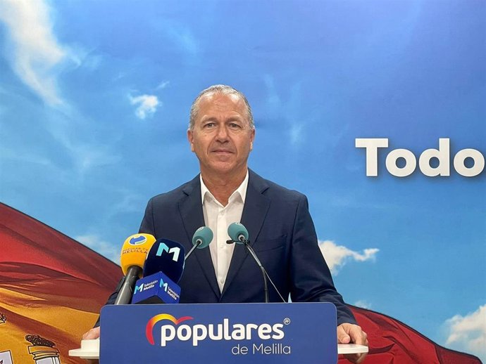 El secretario general de los populares melillenses, Miguel Marín