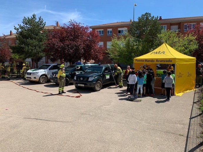 Jornada sobre protección de los bosques en un colegio de Soria.