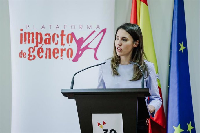 La ministra de Igualdad, Irene Montero.