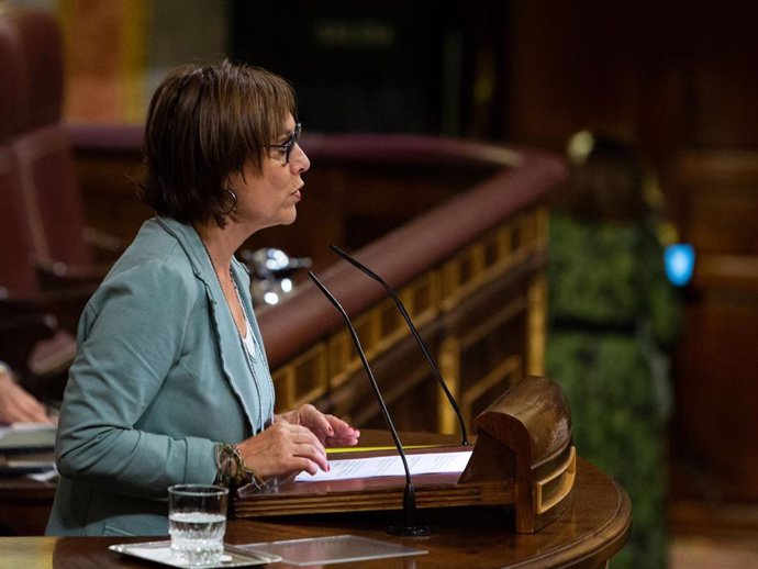 Montserrat Bassa, diputada de ERC en la tribuna