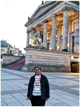 Dr Namrata Singh at the 53rd EMWA conference at Berlin
