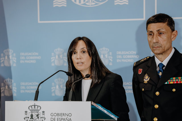 La delegada del Gobierno en la Comunidad de Madrid, Mercedes González, y el jefe superior de Policía de Madrid, Manuel Soto Seoane, ofrecen datos sobre el 'Plan de Actuación contra las bandas juveniles'