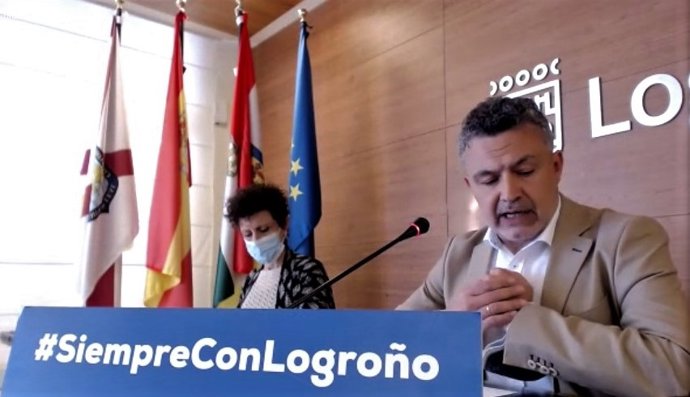 Conrado Escobar y Celia Sanz, en la rueda de prensa