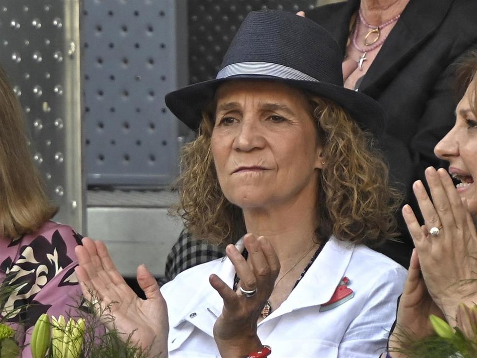 La Infanta Elena, en la final del Mutua Madrid Open de Tenis