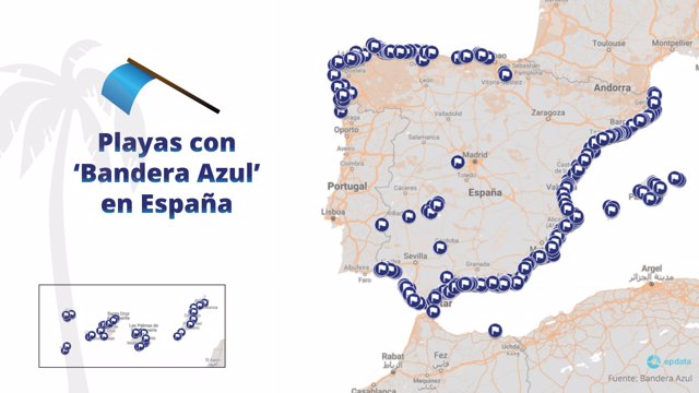 Playas con bandera azul en España en 2022