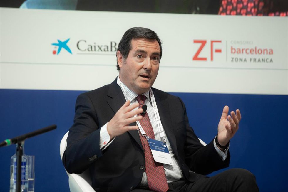 El presidente de la CEOE, Antonio Garamendi, en una imagen de archivo.