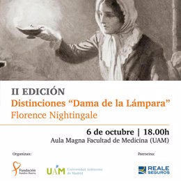 Fundación Sandra Ibarra y la UAM celebran la II edición de las Distinciones 'Dama de la Lámpara' Florence Nightingale.