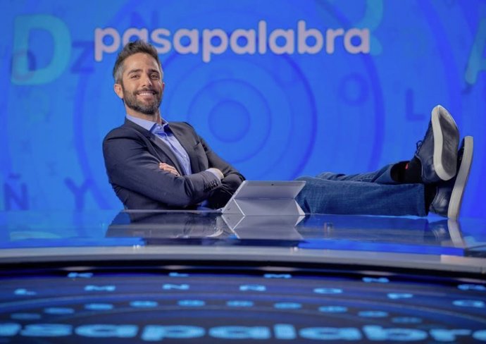 Archivo - Roberto Leal en el plató de 'Pasapalabra'