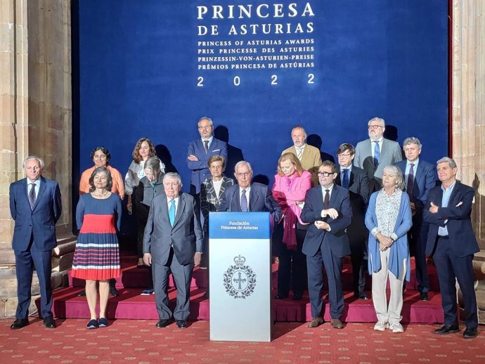 El jurado del Premio Princesa de Asturias de Comunicación y Humanidades 2022.