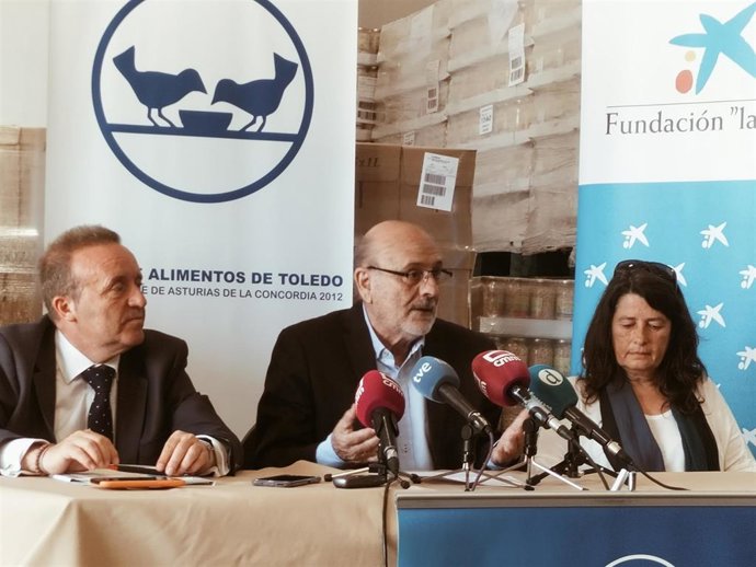 La Fundación 'la Caixa', CaixaBank y el Banco de Alimentos presentan la campaña solidaria 'Ningún Hogar Sin Alimentos'.