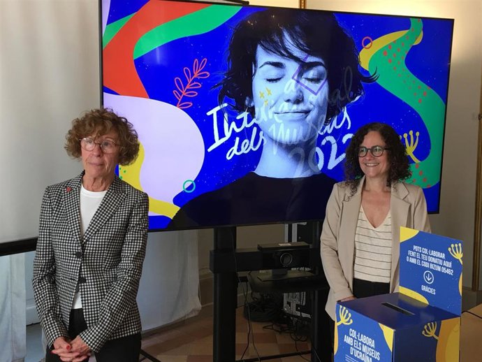 (I-D) La Jefa Del Servicio De Museos Y Protección De Bienes Muebles, Magda Gassó, Y La Directora General De Patrimonio Cultural De La Generalitat, Snia Hernández, Presentando El Día Internacional De Los Museos 2022