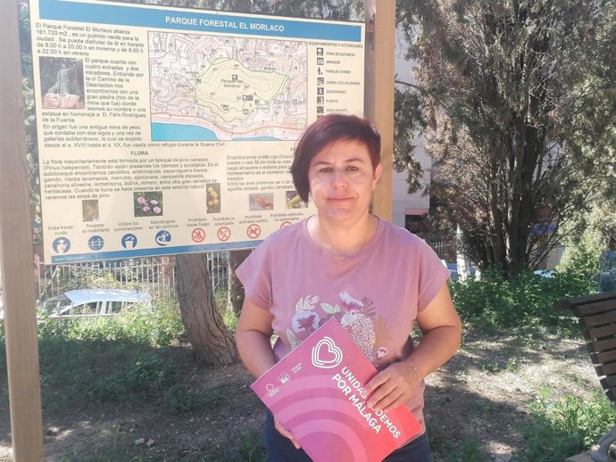La portavoz de UPporMálaga, Paqui Macías.