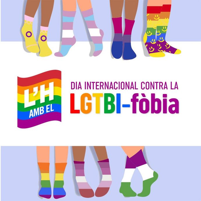 Imagen gráfica del Día Internacional contra la LGTBIfobia de L'Hospitalet de Llobregat