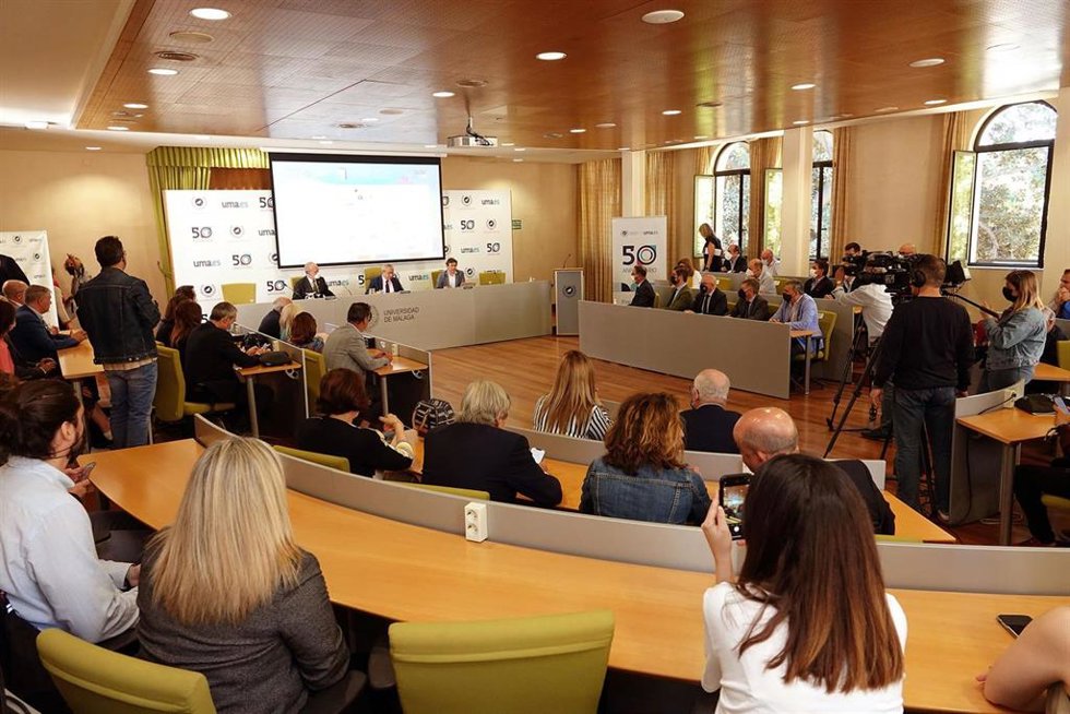 Presentación de la Feria de Empleo de la UMA, que acoge a 130 empresas y entidades en su plataforma virtual