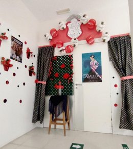 Decoración de la Unidad de Rehabilitación del Hospital de Jerez con motivo de la Feria del Caballo 2022.