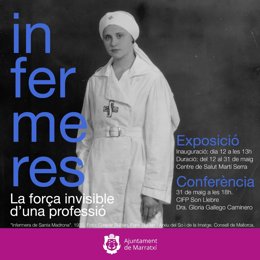 Cartel de la exposición 'Infermeres. La fora invisible d'una professió'.