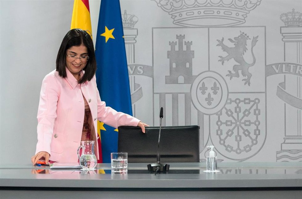 La ministra de Sanidad, Carolina Darias