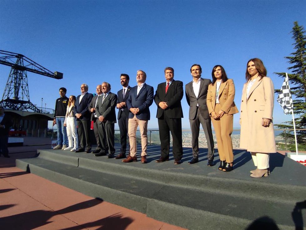 Presentación del Gran Premio de España 2022 de Fórmula 1, que se disputará en el Circuit de Barcelona-Catalunya del 20 al 22 de mayo, en el parque de atracciones del Tibidabo (Barcelona)