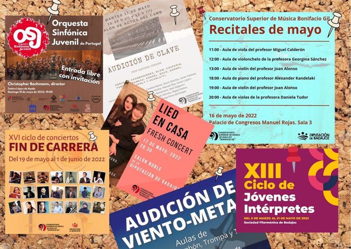 El Conservatorio Superior 'Bonifacio Gil' de Badajoz protagoniza esta primavera una veintena de conciertos en una semana