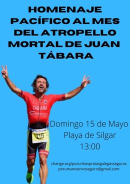 Cartel de homenaje al oftalmólogo Juan Tábara