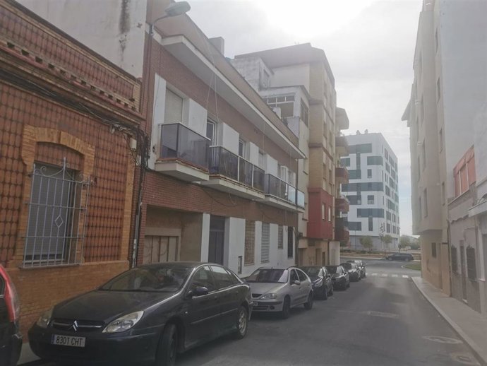 Calle Tharsis en Huelva capital.