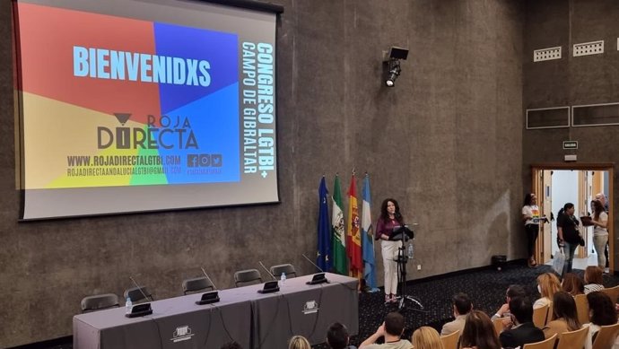 Rocío Ruiz en el el Congreso LGTBI+ Campo de Gibraltar.