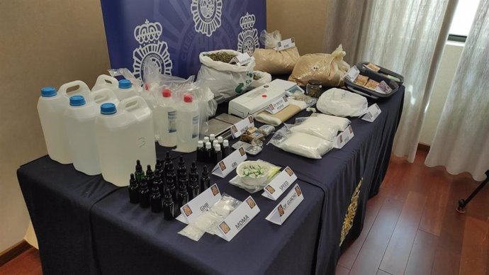 Droga incautada en una operación policial desarrollada en Miranda de Ebro.