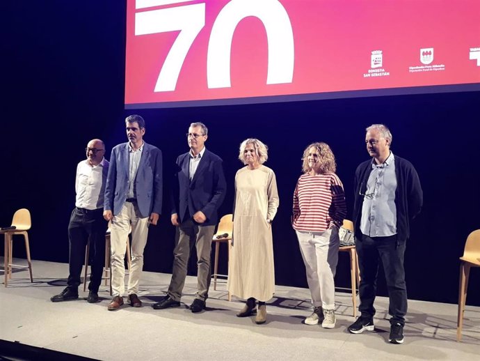 Presentación de la exposición con la que el Festival de San Sebastián celebrará su 70 aniversario