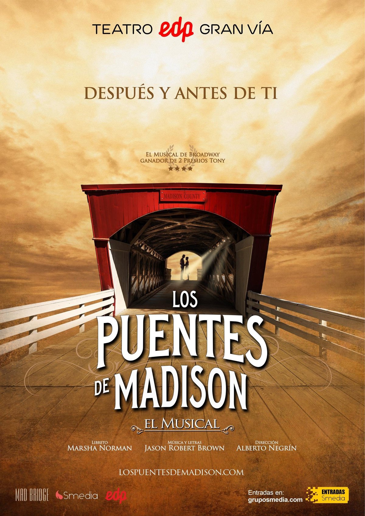 El Musical Los Puentes De Madison Se Estrena El 9 De Noviembre En El 