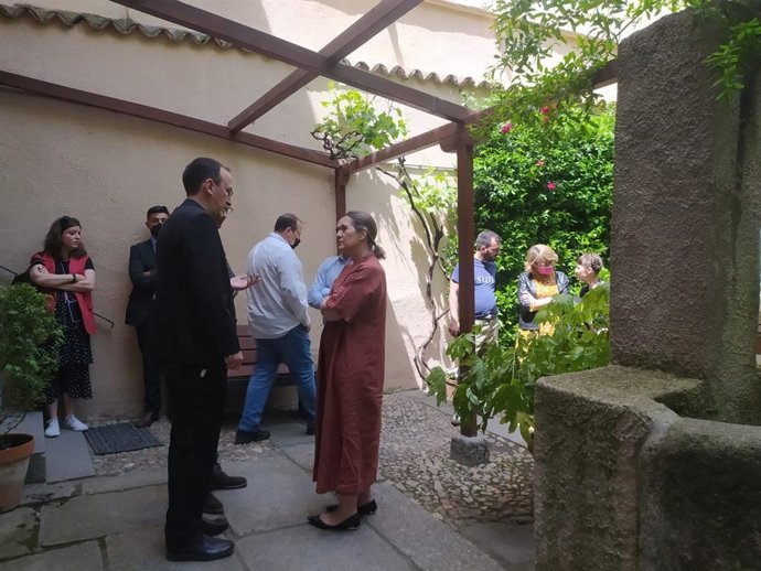 La consejera de Cultura, Turismo y Deporte, Marta Rivera de la Cruz, en la Casa Museo Lope de Vega.