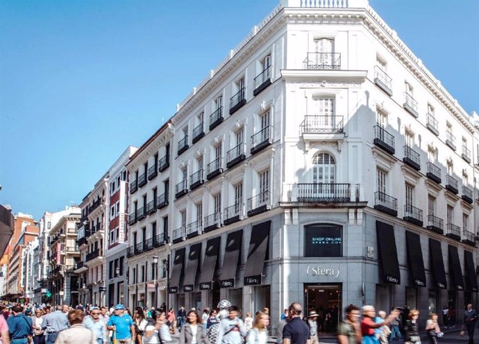 Edificio en la Calle Preciados de Madrid