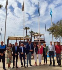 Málaga estrena nuevas banderas azules y alcanza 44 distinciones en playas, puertos y embarcaciones
