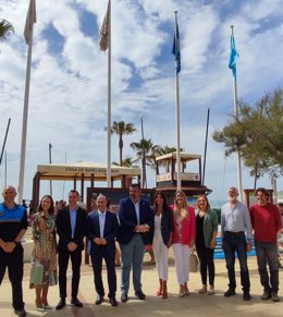 La delegada de Turismo junto a parte del equipo de gobierno de Mijas