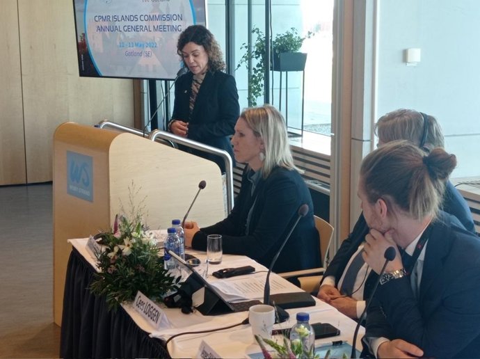 La consellera de Hacienda y Relaciones Exteriores, Rosario Sánchez, en Gotland.