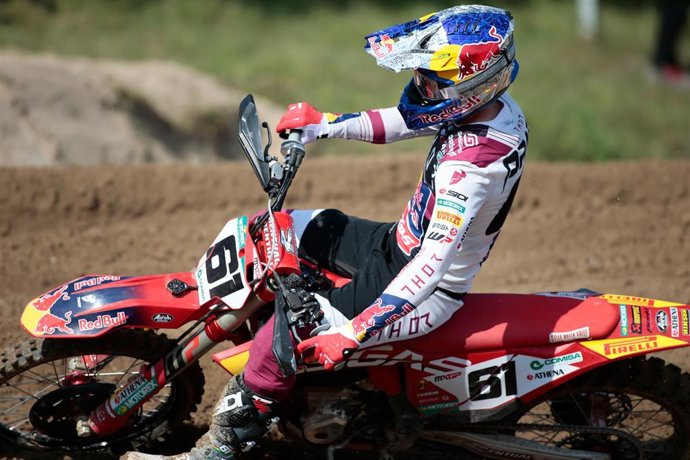 Archivo - El piloto español Jorge Prado durante un Gran Premio del Mundial de Motocross 2022