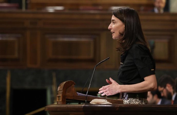 La ministra de Justicia, Pilar Llop, interviene en una sesión plenaria, en el Congreso de los Diputados.